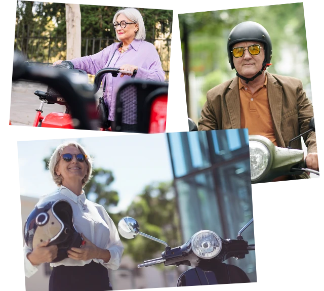 Banner Bilder glückliche Senioren